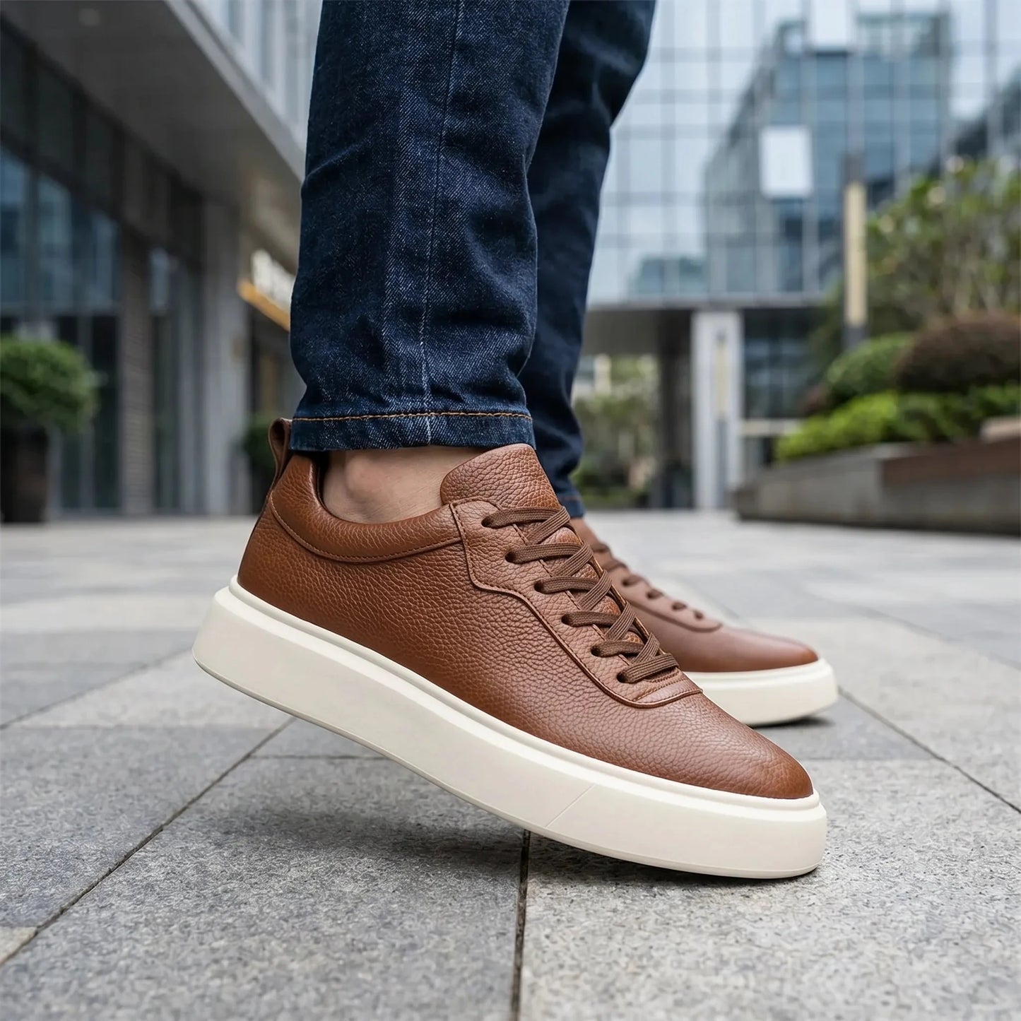 Wembley Classic Leather Sneakers + Free Premium Insole