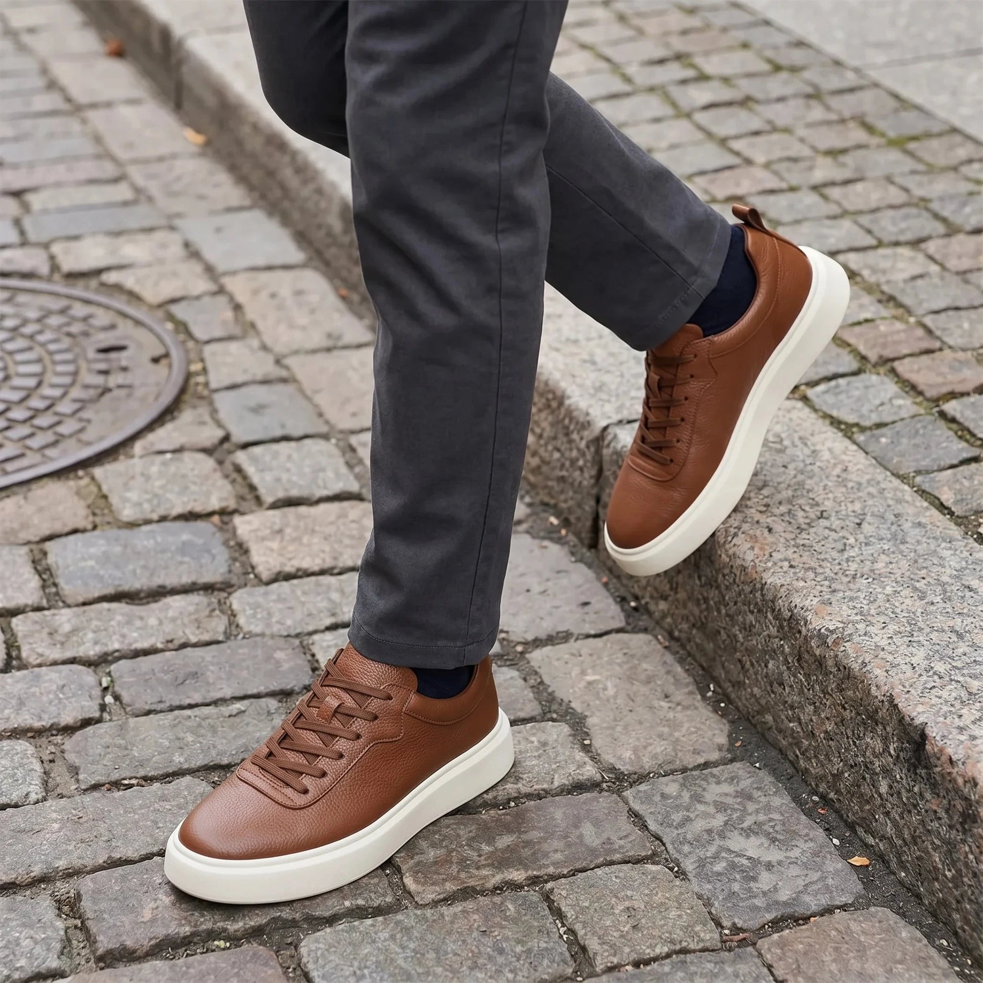 Wembley Classic Leather Sneakers + Free Premium Insole